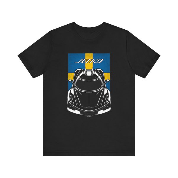 Koenigsegg Jesko Absolut T-shirt - Sweden Flag Shirt by Auto Art Apparel