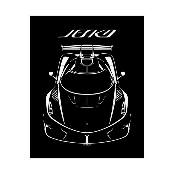 Koenigsegg Jesko Attack Poster 16 x 20 inch by Auto Art Apparel