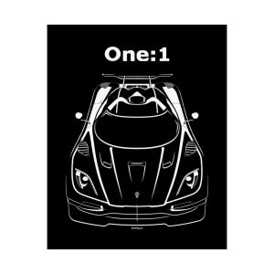 Koenigsegg One 1 Poster 16 x 20 inch by Auto Art Apparel