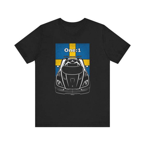 Koenigsegg One 1 T-shirt - Sweden Flag Shirt by Auto Art Apparel