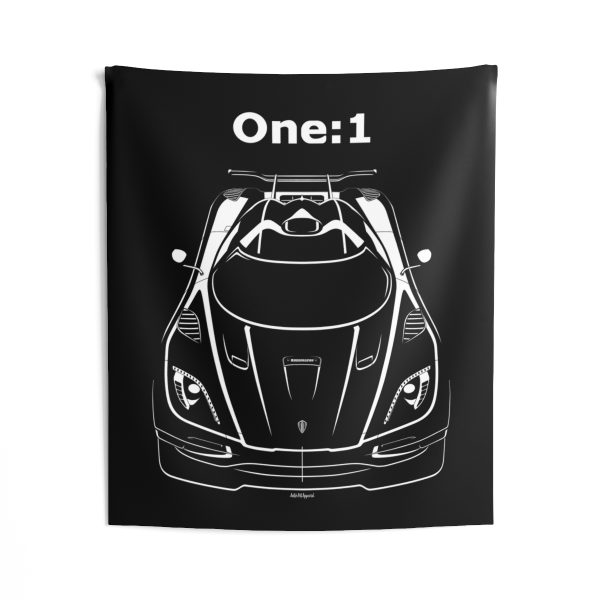 Koenigsegg One 1 Tapestry 50 x 60 inch by Auto Art Apparel