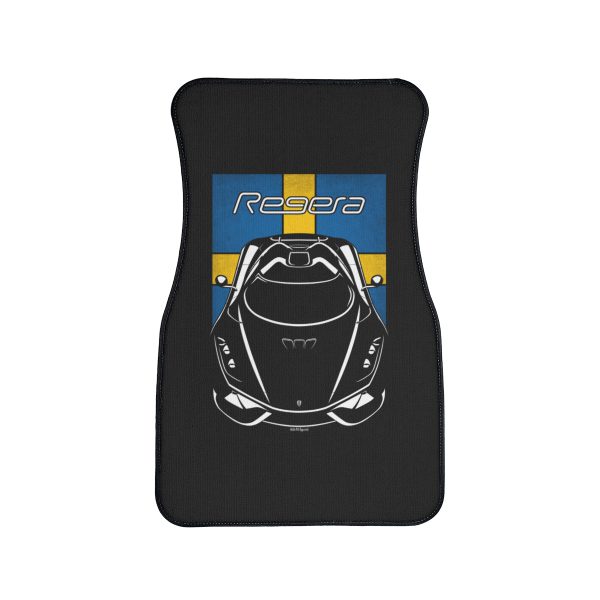 Koenigsegg Regera Car Mat - Sweden Flag Floor Mats Front Carpet Floor Mats by Auto Art Apparel