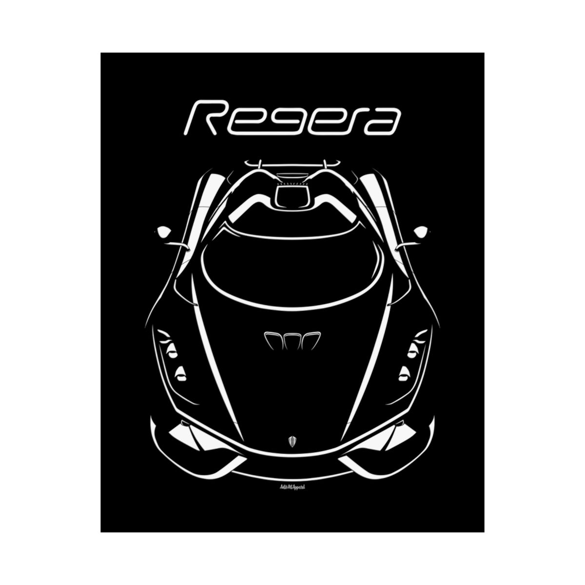 Koenigsegg Regera Poster 16 x 20 inch by Auto Art Apparel