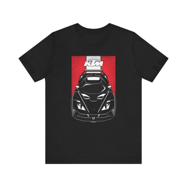 KTM X BOW GT4 T-shirt - Austria Flag Shirt Black by Auto Art Apparel