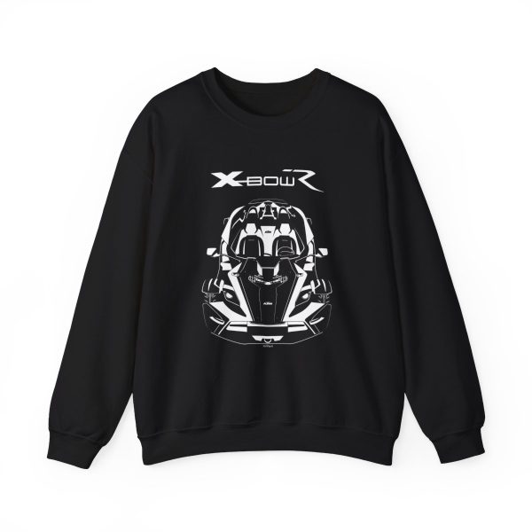 KTM X BOW R Crewneck Sweatshirt Black by Auto Art Apparel