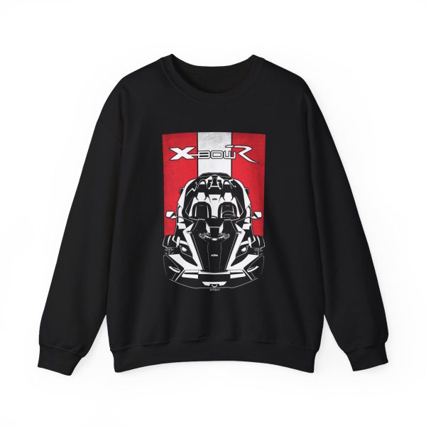 KTM X BOW R Sweatshirt - Austria Flag Crewneck Black by Auto Art Apparel