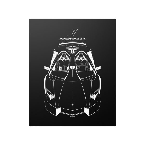 Lamborghini Aventador J Poster 16 x 20 inch by Auto Art Apparel
