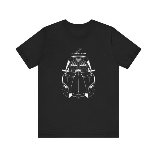 Lamborghini Aventador J T-shirt Black by Auto Art Apparel