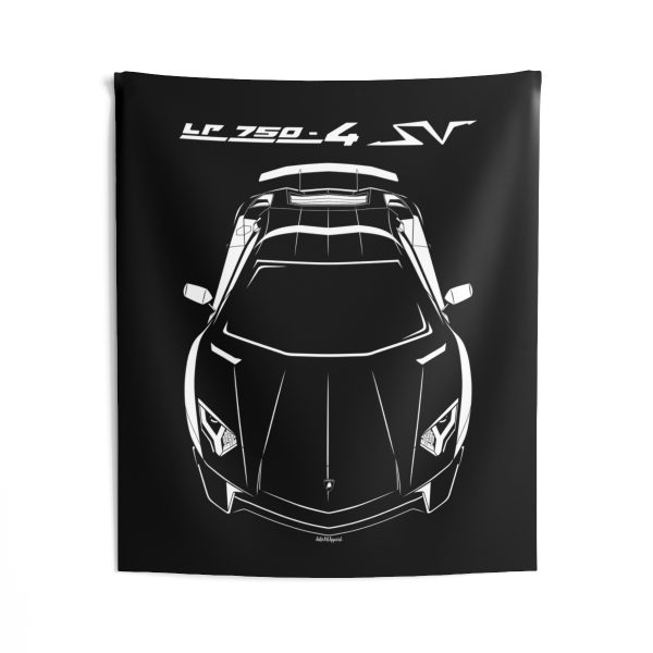Lamborghini Aventador Superveloce Tapestry 50 x 60 inch by Auto Art Apparel