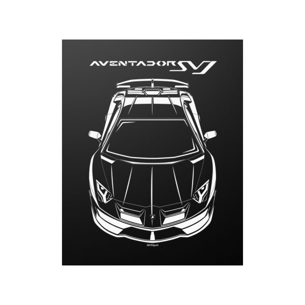Lamborghini Aventador SVJ Poster 16 x 20 inch by Auto Art Apparel
