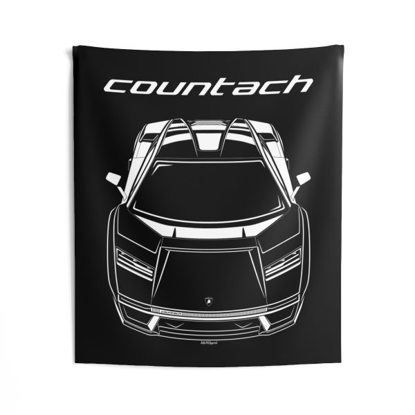 Lamborghini Countach LPI-800 Tapestry 50 x 60 inch by Auto Art Apparel