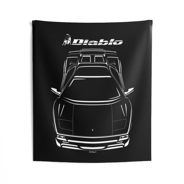 Lamborghini Diablo SV Tapestry 50 x 60 inch by Auto Art Apparel