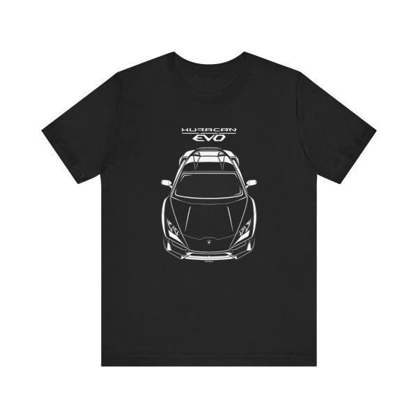 Lamborghini Huracan EVO T-shirt Black by Auto Art Apparel
