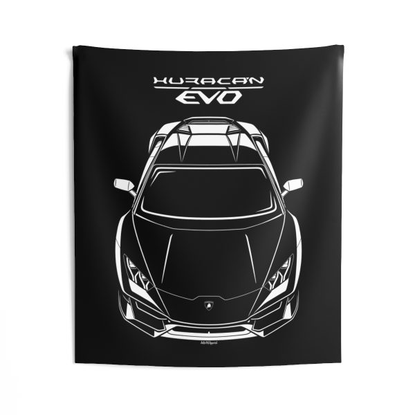 Lamborghini Huracan EVO Tapestry 50 x 60 inch by Auto Art Apparel