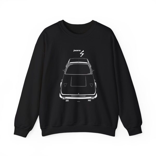 Lamborghini Jarama S Crewneck Sweatshirt Black by Auto Art Apparel