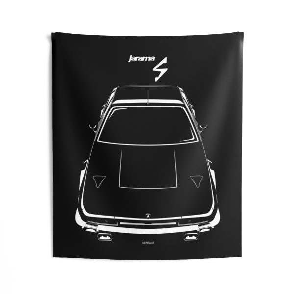 Lamborghini Jarama S Tapestry 50 x 60 inch by Auto Art Apparel