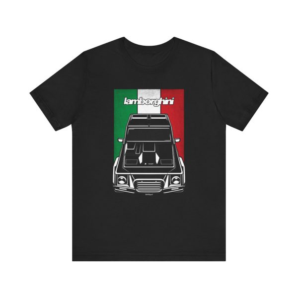 Lamborghini LM-002 T-shirt - Italy Flag Shirt Black by Auto Art Apparel
