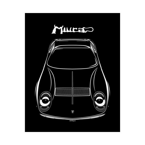 Lamborghini Miura P400 Poster 16 x 20 inch by Auto Art Apparel