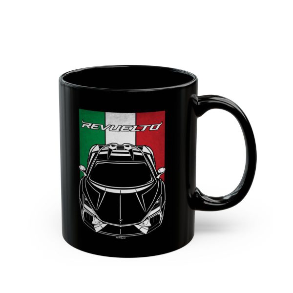 Lamborghini Revuelto Mug - Italy Flag Coffee Mug 11 oz by Auto Art Apparel