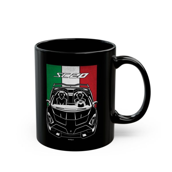 Lamborghini SC20 Mug - Italy Flag Coffee Mug 11 oz by Auto Art Apparel