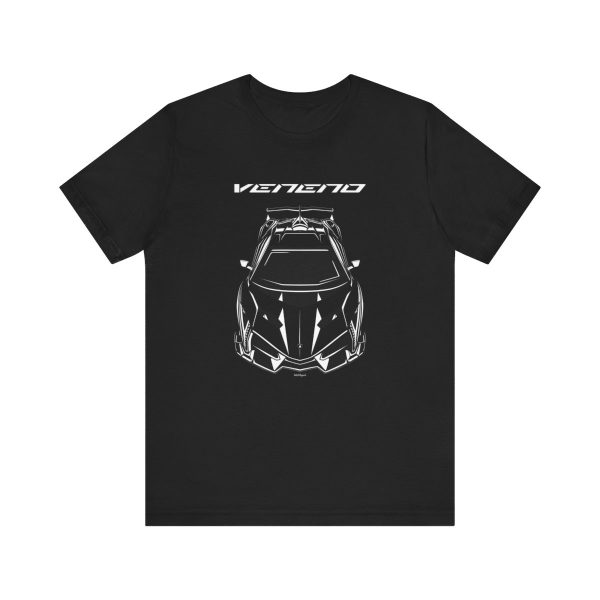 Lamborghini Veneno T-shirt Black by Auto Art Apparel
