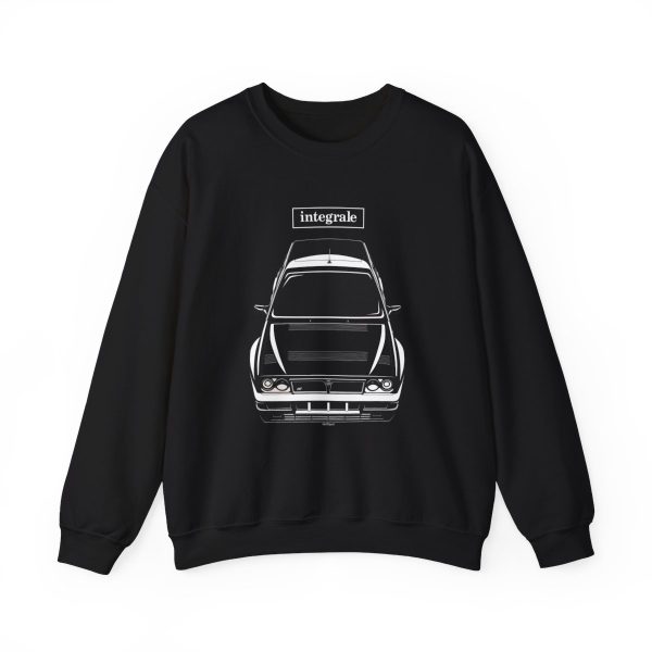 Lancia Delta HF Integrale EVO Crewneck Sweatshirt Black by Auto Art Apparel