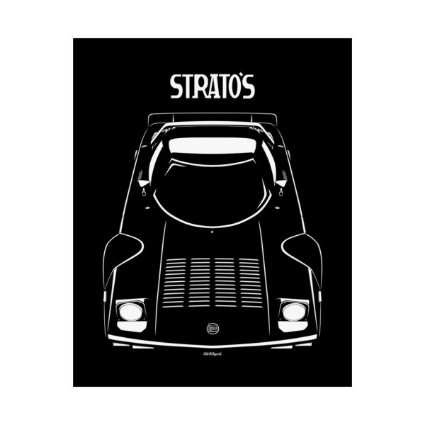 Lancia Stratos HF Stradale Poster 16 x 20 inch by Auto Art Apparel