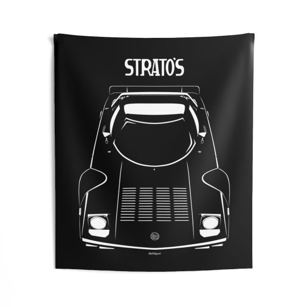 Lancia Stratos HF Stradale Tapestry 50 x 60 inch by Auto Art Apparel