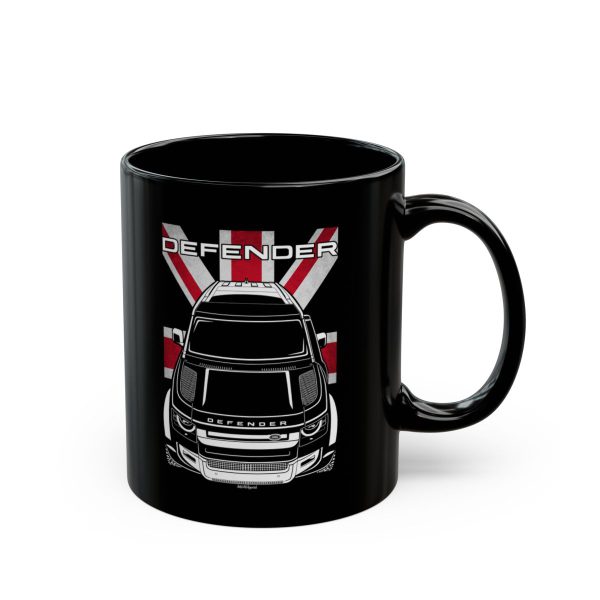 Land Rover Defender 110 X Mug - UK Flag Coffee Mug 11 oz by Auto Art Apparel