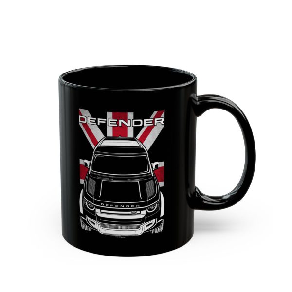 Land Rover Defender 130 Mug - UK Flag Coffee Mug 11 oz by Auto Art Apparel