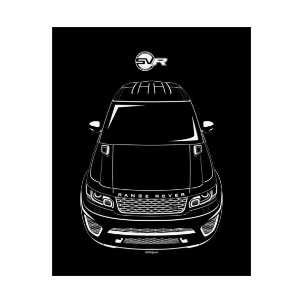 Land Rover Range Rover Sport SVR 2015-2018 Poster 16 x 20 inch by Auto Art Apparel