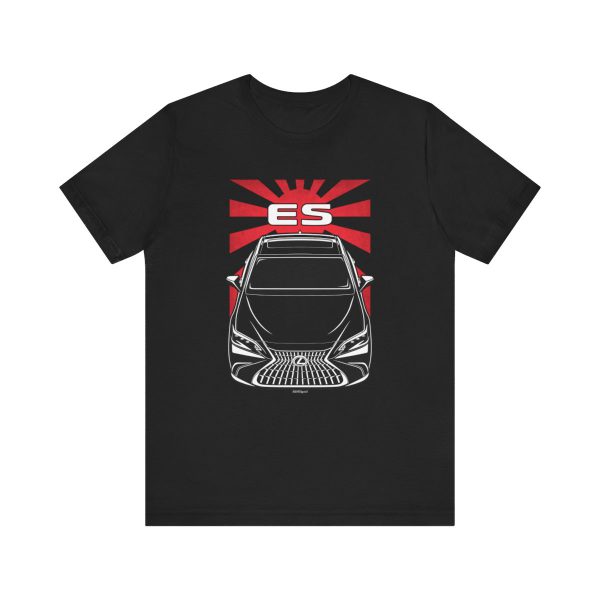 Lexus ES 2022-2024 T-shirt - JDM Shirt Black by Auto Art Apparel