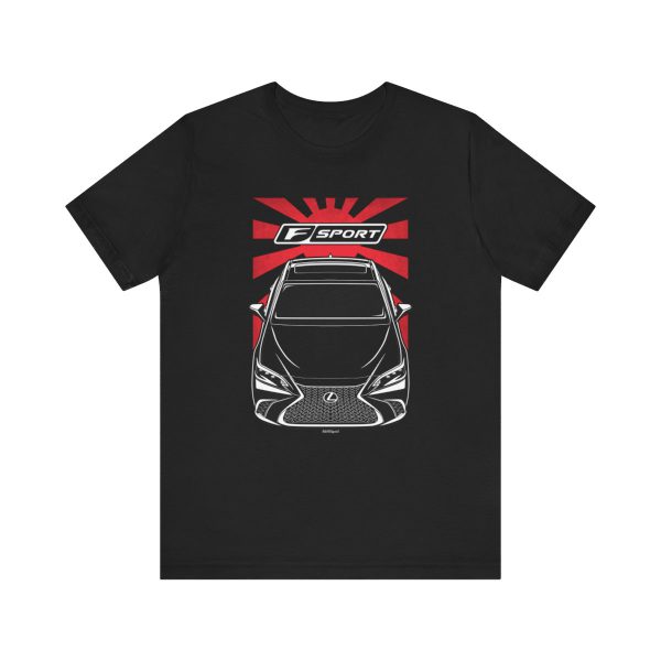 Lexus ES F Sport 2022-2024 T-shirt - JDM Shirt Black by Auto Art Apparel