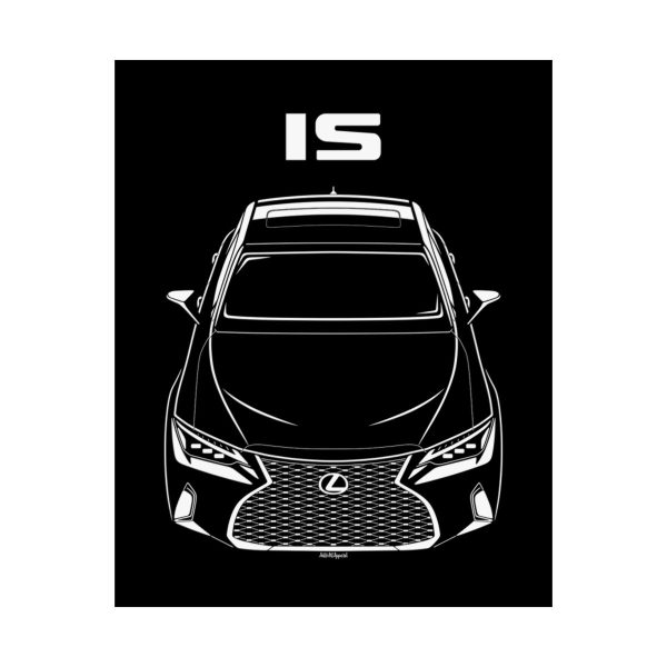 Lexus IS 2021-2024 Poster 16 x 20 inch by Auto Art Apparel