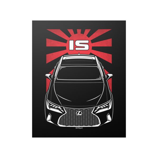 Lexus IS 2021-2024 Poster - JDM Print 16 x 20 inch by Auto Art Apparel