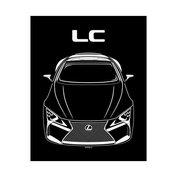 Lexus LC 500 2018-2024 Poster 16 x 20 inch by Auto Art Apparel
