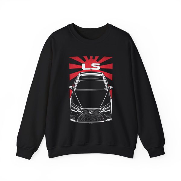 Lexus LS 2021-2024 Sweatshirt - JDM Crewneck Black by Auto Art Apparel
