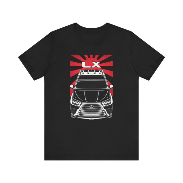 Lexus LX 2022-2024 T-shirt - JDM Shirt Black by Auto Art Apparel