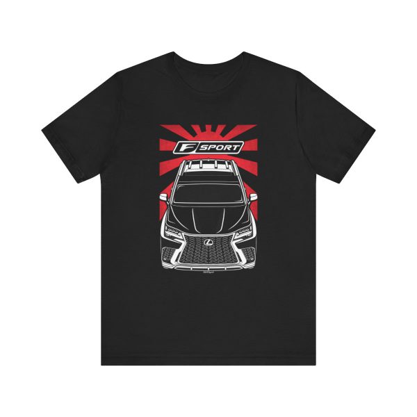 Lexus LX 600 F Sport 2022-2024 T-shirt - JDM Shirt Black by Auto Art Apparel