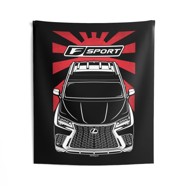 Lexus LX 600 F Sport 2022-2024 Tapestry - JDM Wall Art 50 x 60 inch by Auto Art Apparel