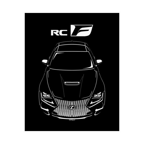 Lexus RC F 2015-2022 Poster 16 x 20 inch by Auto Art Apparel