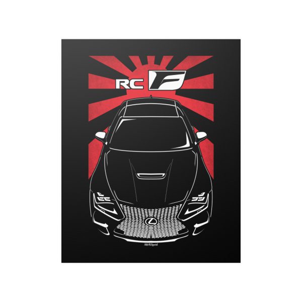 Lexus RC F 2015-2022 Poster - JDM Print 16 x 20 inch by Auto Art Apparel