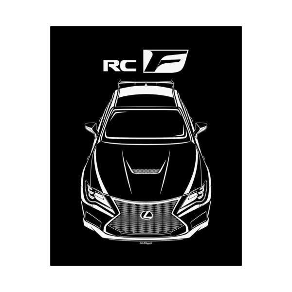 Lexus RC F Track Edition 2019-2023 Poster 16 x 20 inch by Auto Art Apparel