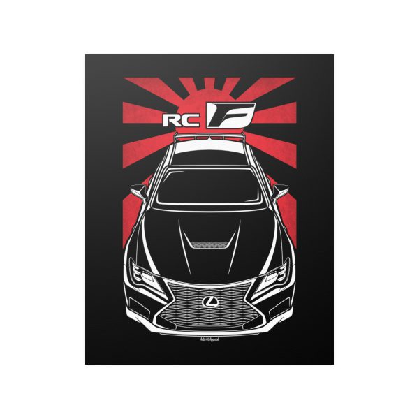 Lexus RC F Track Edition 2019-2023 Poster - JDM Print 16 x 20 inch by Auto Art Apparel