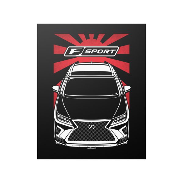 Lexus RX F Sport 2020-2022 Poster - JDM Print 16 x 20 inch by Auto Art Apparel