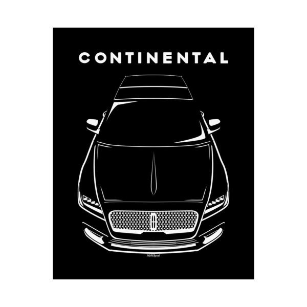 Lincoln Continental 2017-2020 Poster 16 x 20 inch by Auto Art Apparel