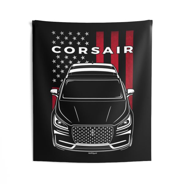Lincoln Corsair 2023-2024 Tapestry - US Flag Wall Art 50 x 60 inch by Auto Art Apparel