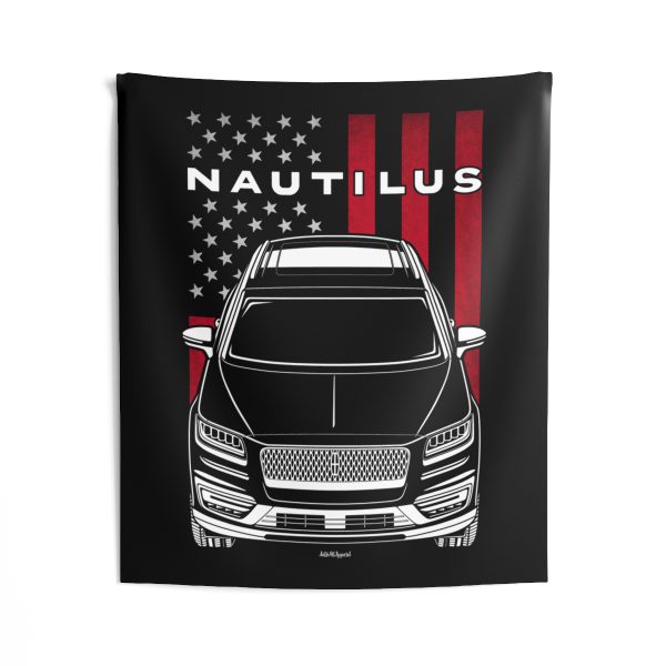 Lincoln Nautilus 2019-2020 Tapestry - US Flag Wall Art 50 x 60 inch by Auto Art Apparel