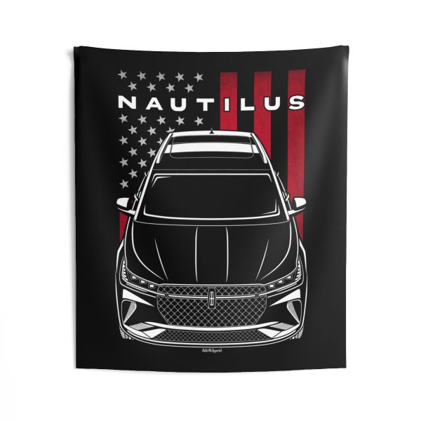 Lincoln Nautilus 2024 Tapestry - US Flag Wall Art 50 x 60 inch by Auto Art Apparel