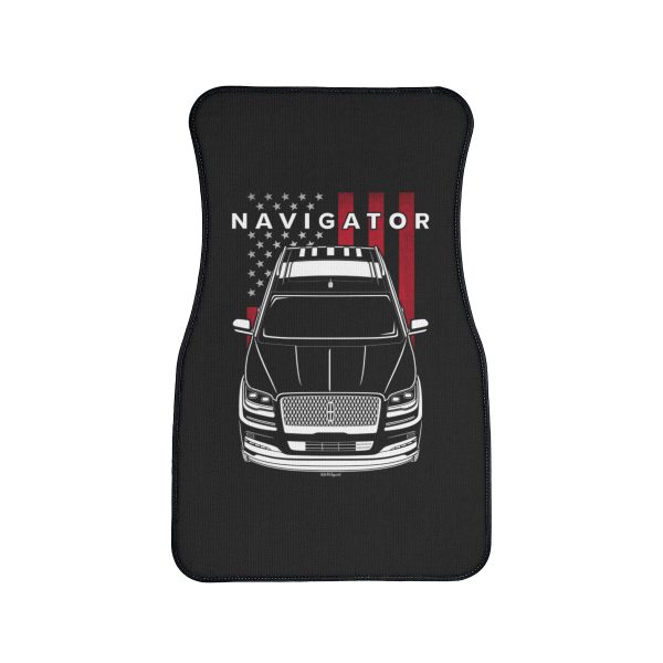 Lincoln Navigator 2022-2024 Car Mat - US Flag Floor Mats Front Carpet Floor Mats by Auto Art Apparel